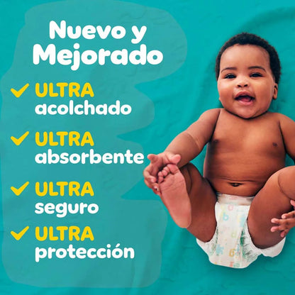Pañales Pampers Baby-Dry Ultra Cushiony Talla 2 x 112 Unidades