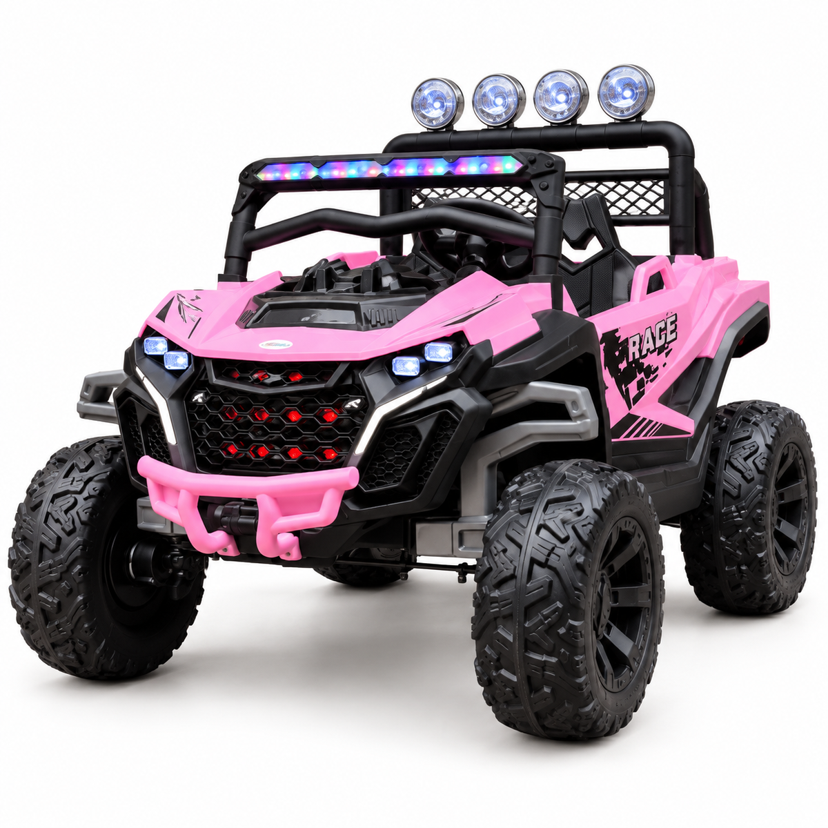 Carro Buggy Race 2 Puestos Con Llantas En Goma y Control Remoto Maxibaby