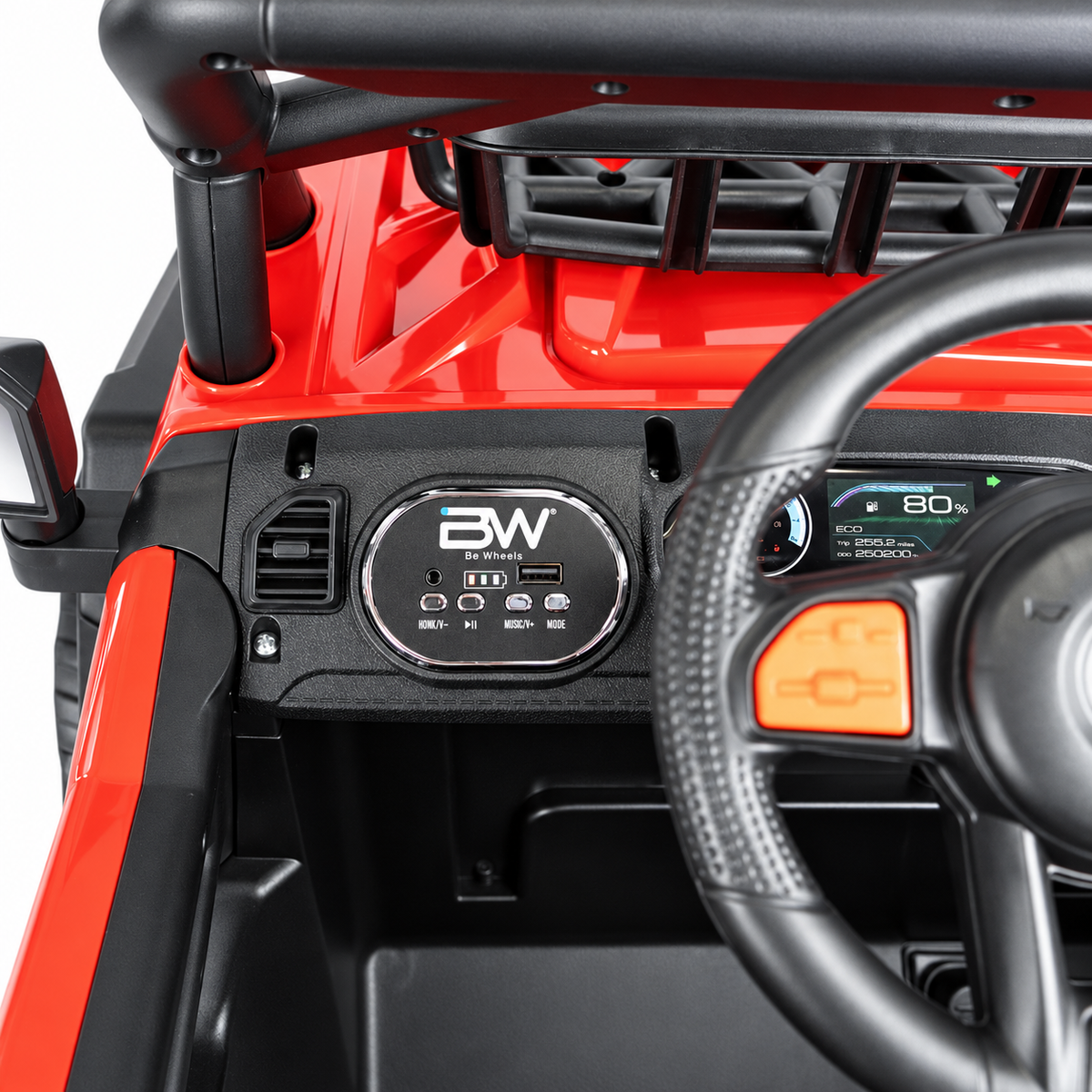 Carro Eléctrico Infantil Prinsel Super Trail 12V Rojo con Control Remoto | Con Llantas En Goma