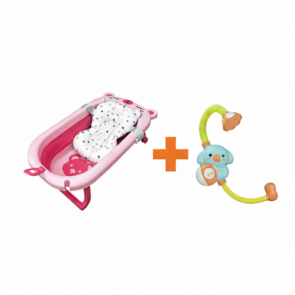 Bañera Plegable  + Malla + Ducha Osito 468