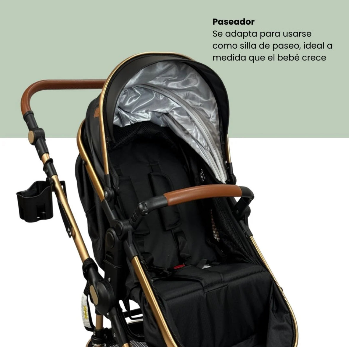 Coche Tipo Moisés Europeo Con Portabebe Yaco Premium