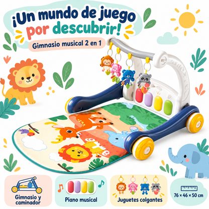 🦁 Gimnasio musical 2 en 1: ¡una aventura llena de color! 🎶
