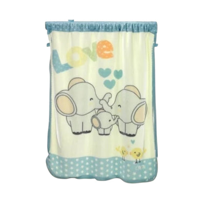 Cobija Térmica Española Mora Para Bebe 110 X 140 cms Elefante