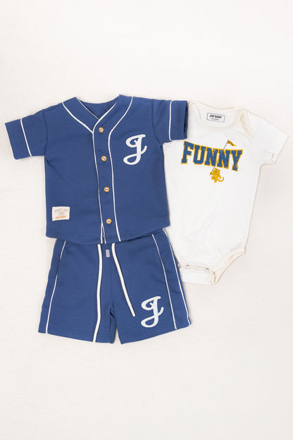 Conjunto 3 Piezas Funny Joy Azul