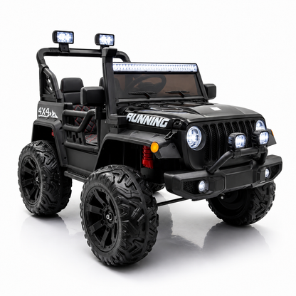 Carro Jeep Eléctrico 2 Puestos 868 Running  Llantas En Goma y Control Remoto Metalizado