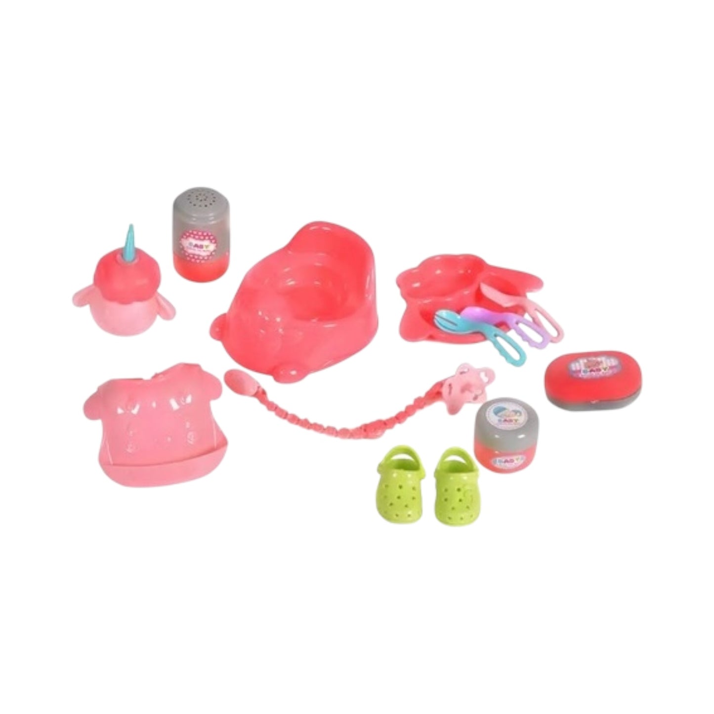 Juguete Set Bebé Muñeco 35cm Sonidos Coche Silla Accesorios