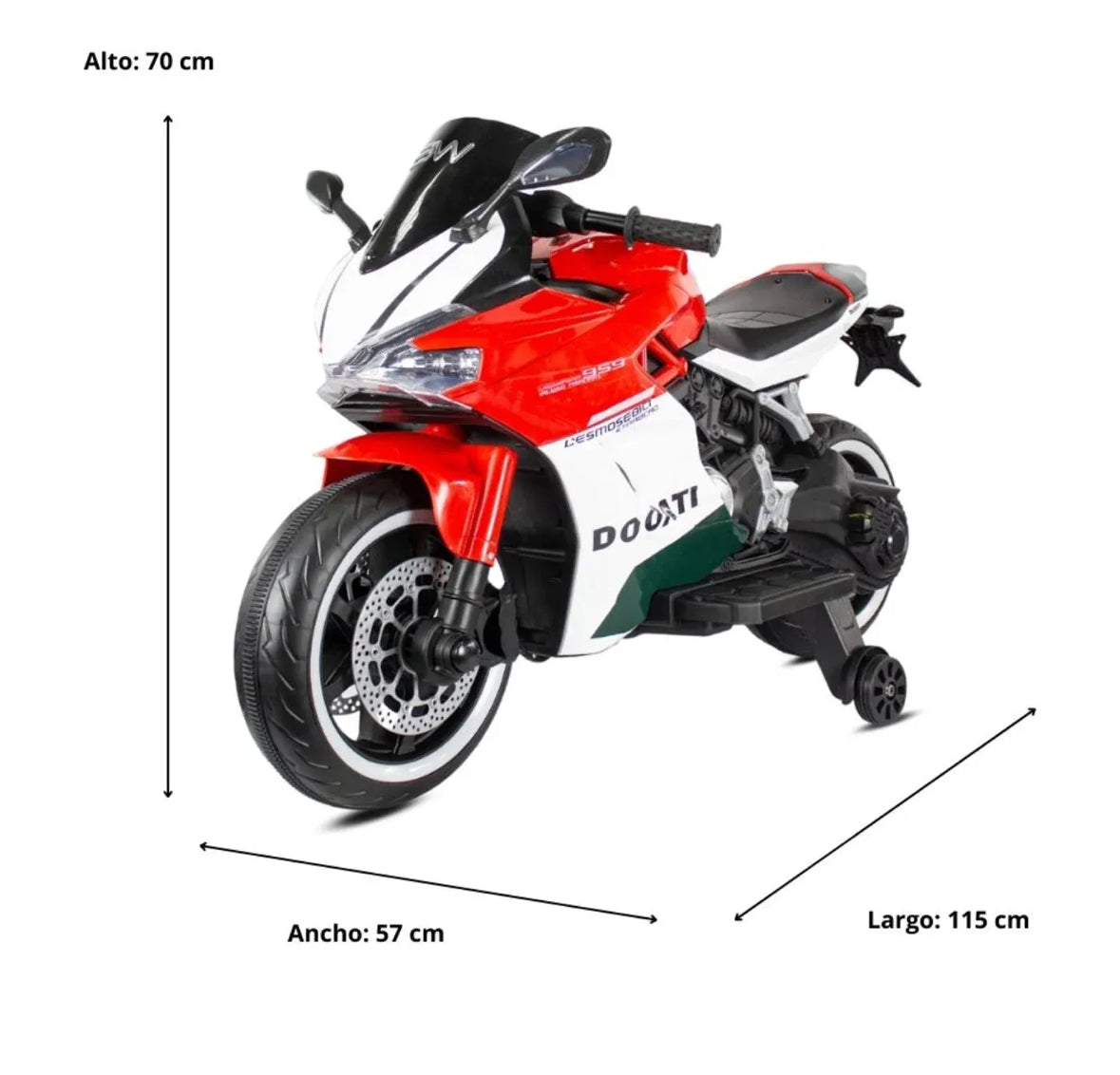 Moto Electrica 12V Tipo Ducati GT Prinsel