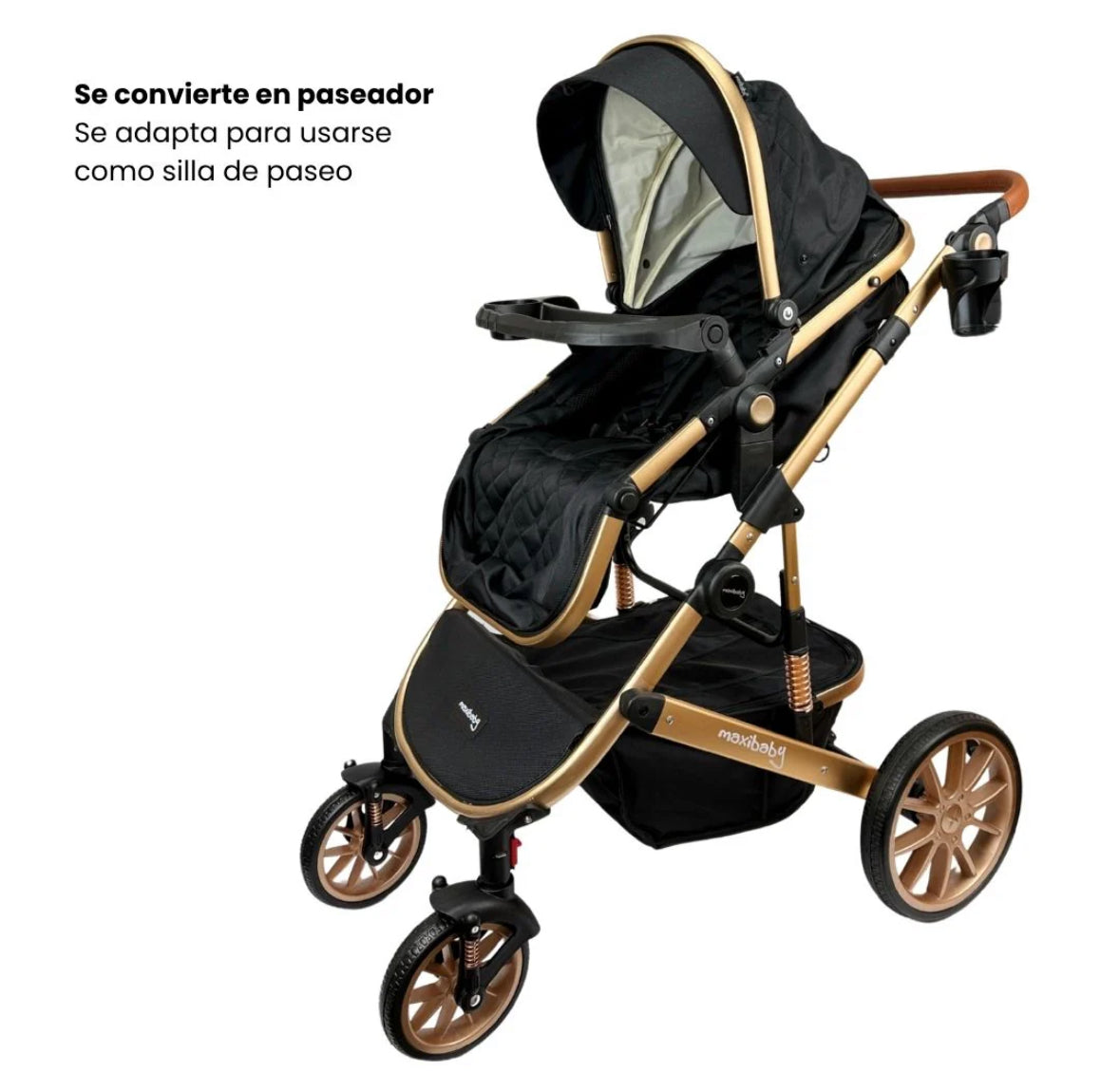 Coche Tipo Moisés Britto Premium Con Guarda Objetos