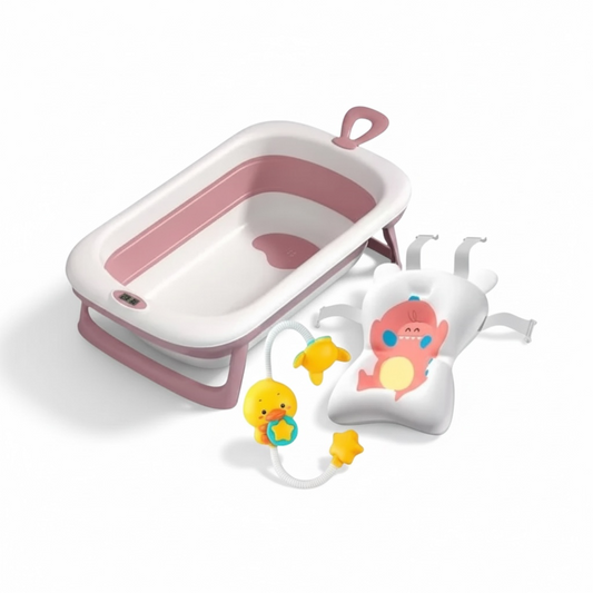 Combo Bañera Plegable, Espuma y Ducha Eléctrica