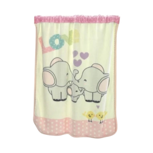 Cobija Térmica Española Mora Para Bebe 110 X 140 cms Elefante