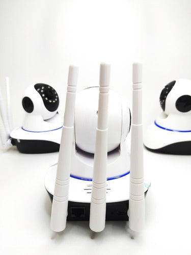 Camara Ip Wifi Vision Nocturna 2mpx 3 Antenas Lee Micro