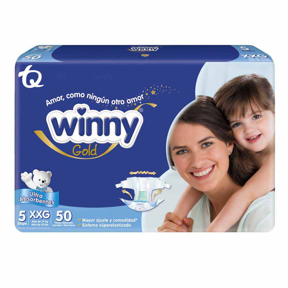 Pañal Winny Gold Etapa 5 x 50 unidades