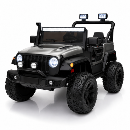Carro Jeep Eléctrico 2 Puestos 868 Running  Llantas En Goma y Control Remoto Metalizado