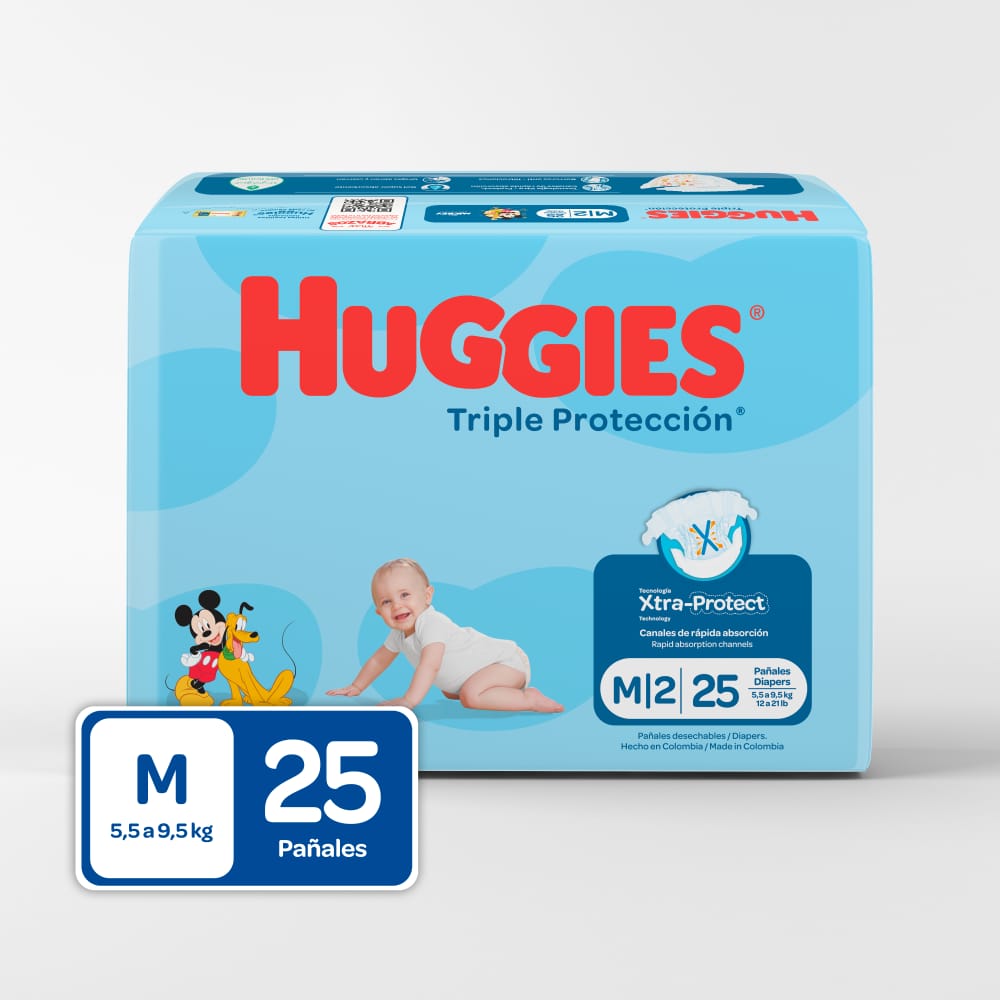 Pañal Huggies Triple Proteccion Etapa 2 x 25 unidades