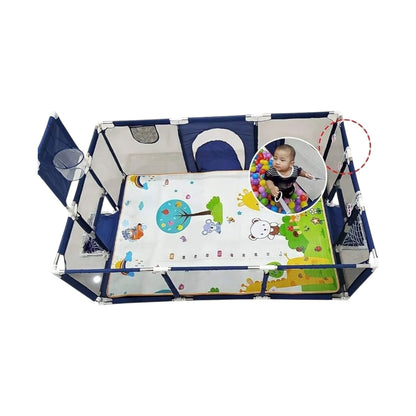 Corral de Juegos Multifuncional 180 x 120 Cancha + Pelotas Con Tapete Plegable 1 Cm