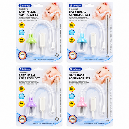 👶💙 Set Aspirador Nasal para Bebé x3 Piezas