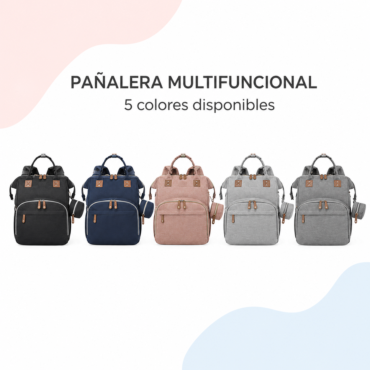 Pañalera Multifuncional con Cambiador SHT709