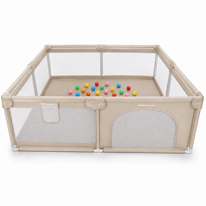 Corral de Juegos Grande 2,00 × 1,80 m con 30 Pelotas Bebesu