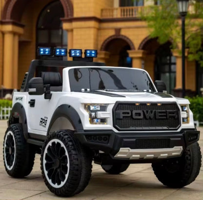 Camioneta Eléctrica Ford F150 Raptor 24V de 2 Puestos | 4 Motores, Control Remoto, Llantas En Goma Y Pantalla