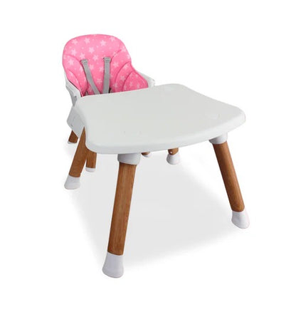 Silla Comedor Baby Elite Dinner 5 en 1 Bebesit Rosado