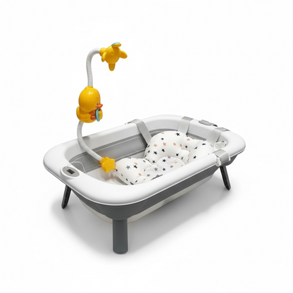 Combo Bañera Plegable, Espuma y Ducha Eléctrica