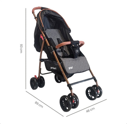 Coche paseador Priori Park Liviano y Reclinable Para Bebé.