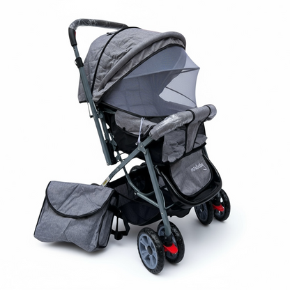 Coche JM Con Mango Reversible, Ropon y Pañalera