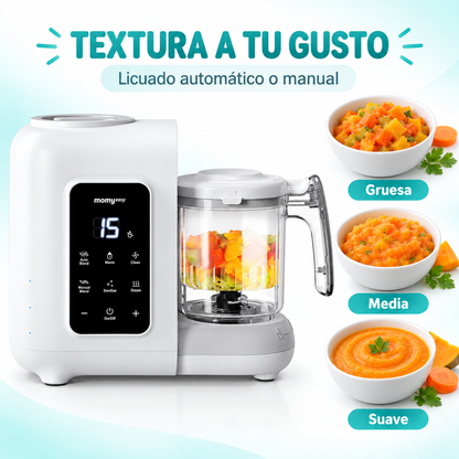Procesador y Vaporizador de Alimentos para Bebé Momyeasy 5 en 1