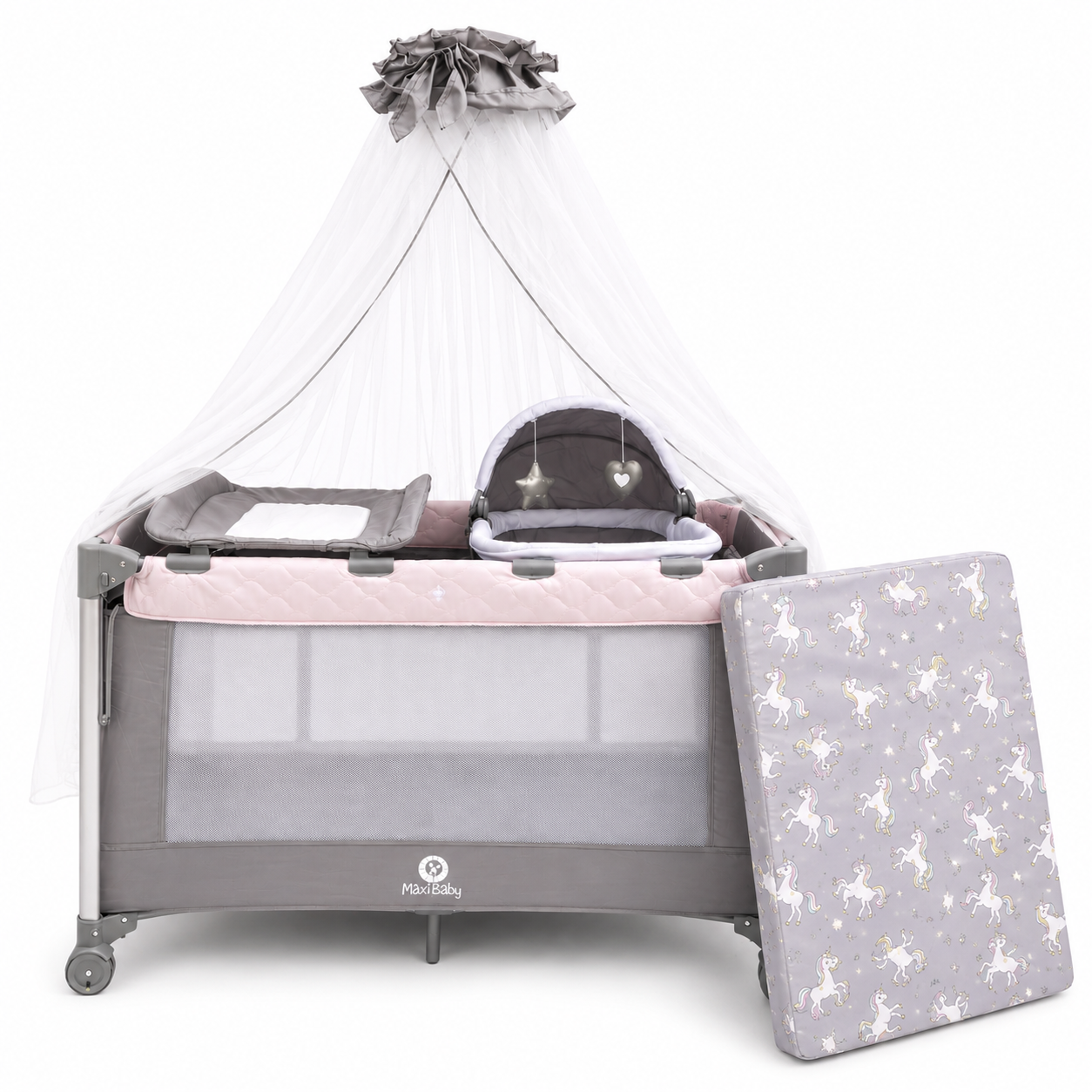 Combo Corral Colecho Galaxy + Colchoneta en Espuma 70 × 100 × 10 cm