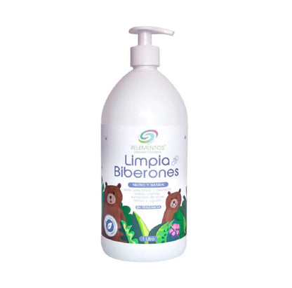 Jabón Limpia Biberones, Desinfectante Esterilizador de Teteros, Vegano, Ecológico, Biodegradable, Hipoalergénico, Fragancia Neutra