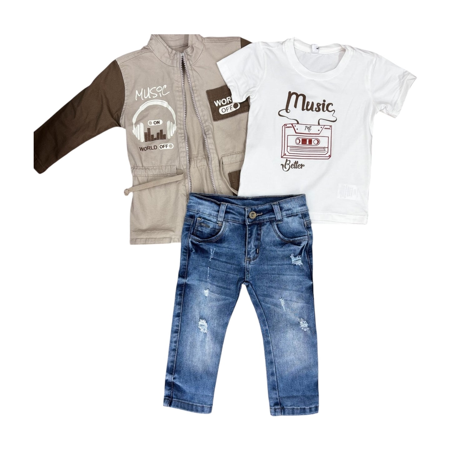 Conjunto 3 Piezas Gabardina