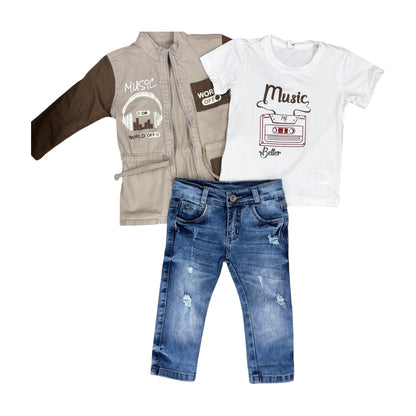 Conjunto 3 Piezas Gabardina