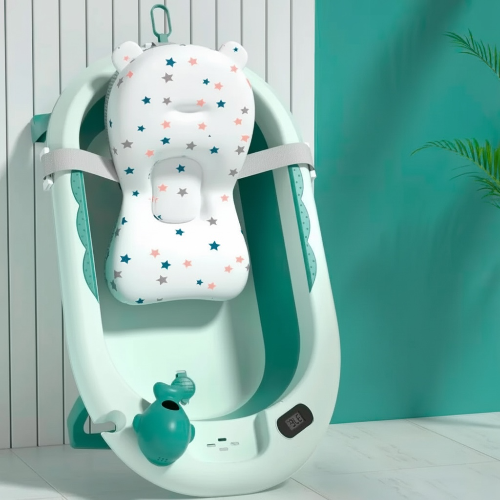 Bañera Plegable Ballena 470 Con Termómetro