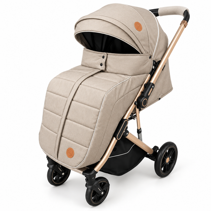 Coche Maleta River Plus Premium con Mango Reversible y Cubrepiés Con Llantas En Goma