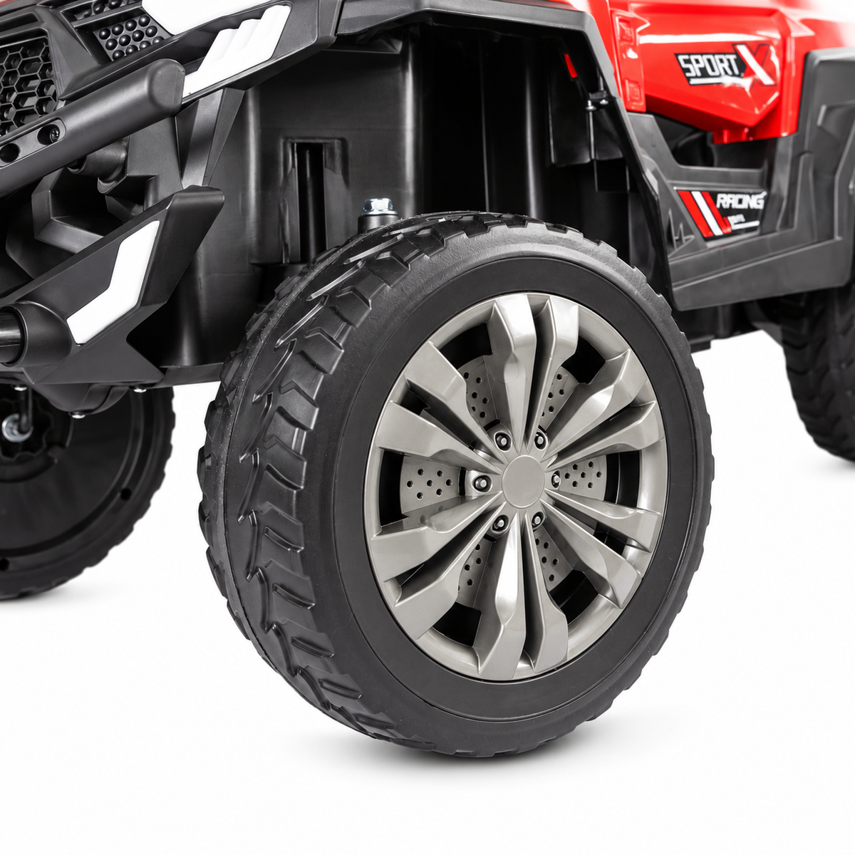 Carro Eléctrico Infantil Prinsel Super Trail 12V Rojo con Control Remoto | Con Llantas En Goma