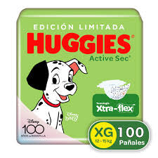 Pañal Huggies Active Sec Etapa 4 x 100 unidades