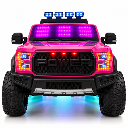 Camioneta Eléctrica Ford F150 Raptor 24V de 2 Puestos | 4 Motores, Control Remoto, Llantas En Goma Y Pantalla