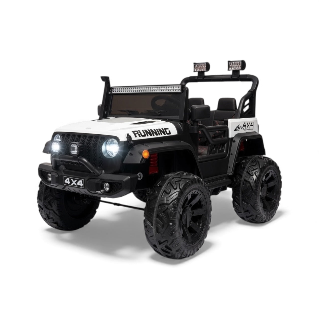 Carro Jeep Eléctrico 2 Puestos  Running  Llantas En Goma y Control Remoto Maxibaby