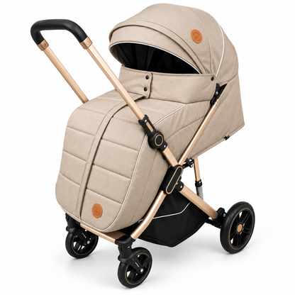 Coche Maleta River Plus Premium con Mango Reversible y Cubrepiés Con Llantas En Goma