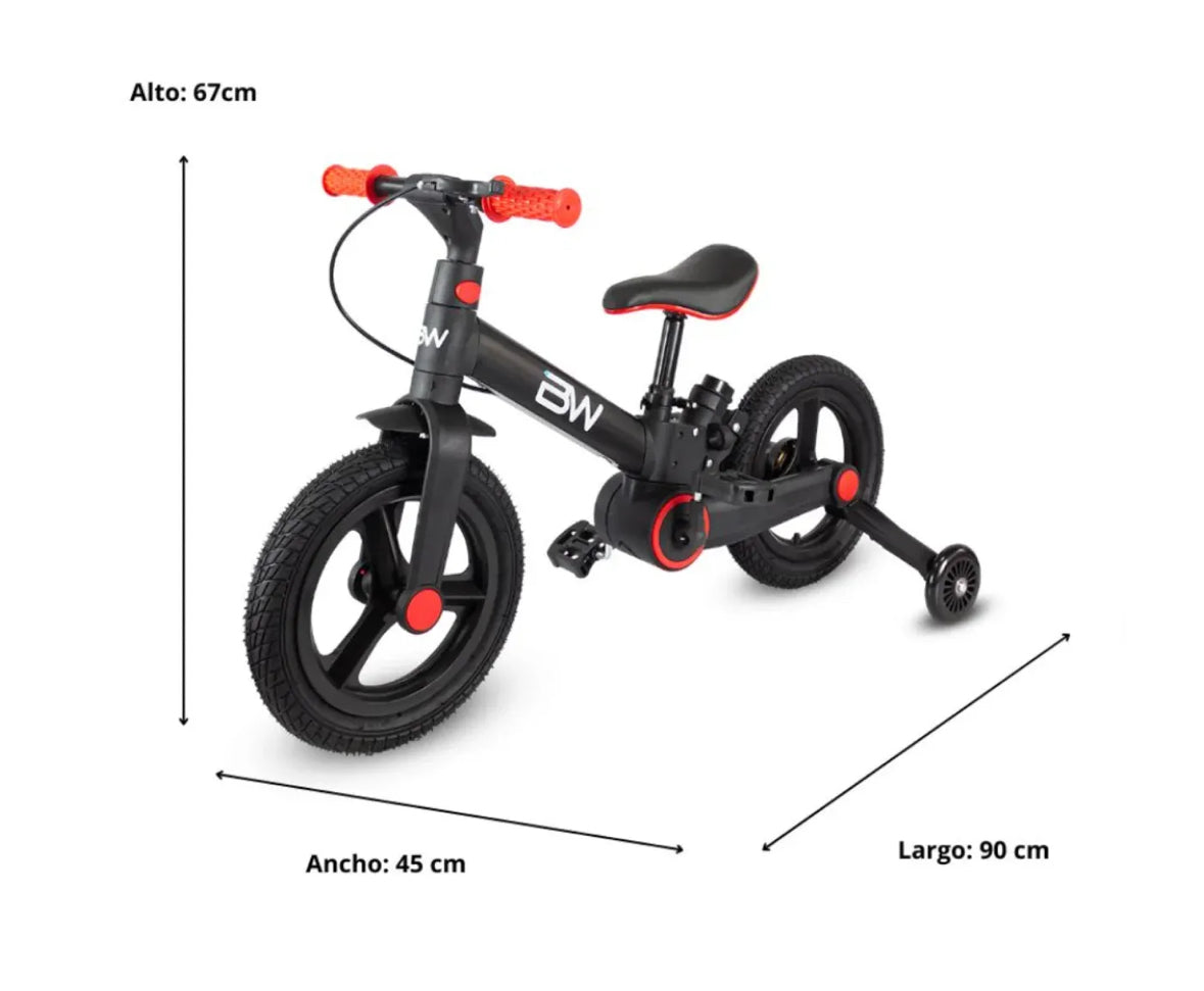 Bicicleta De Equlibrio 4 en 1 Revolt Plegable Prinsel