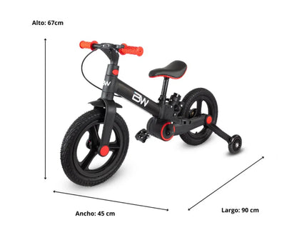 Bicicleta De Equlibrio 4 en 1 Revolt Plegable Prinsel