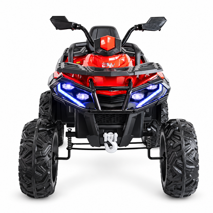 Cuatrimoto eléctrica Prinsel Warrior 12V roja con ruedas EVA