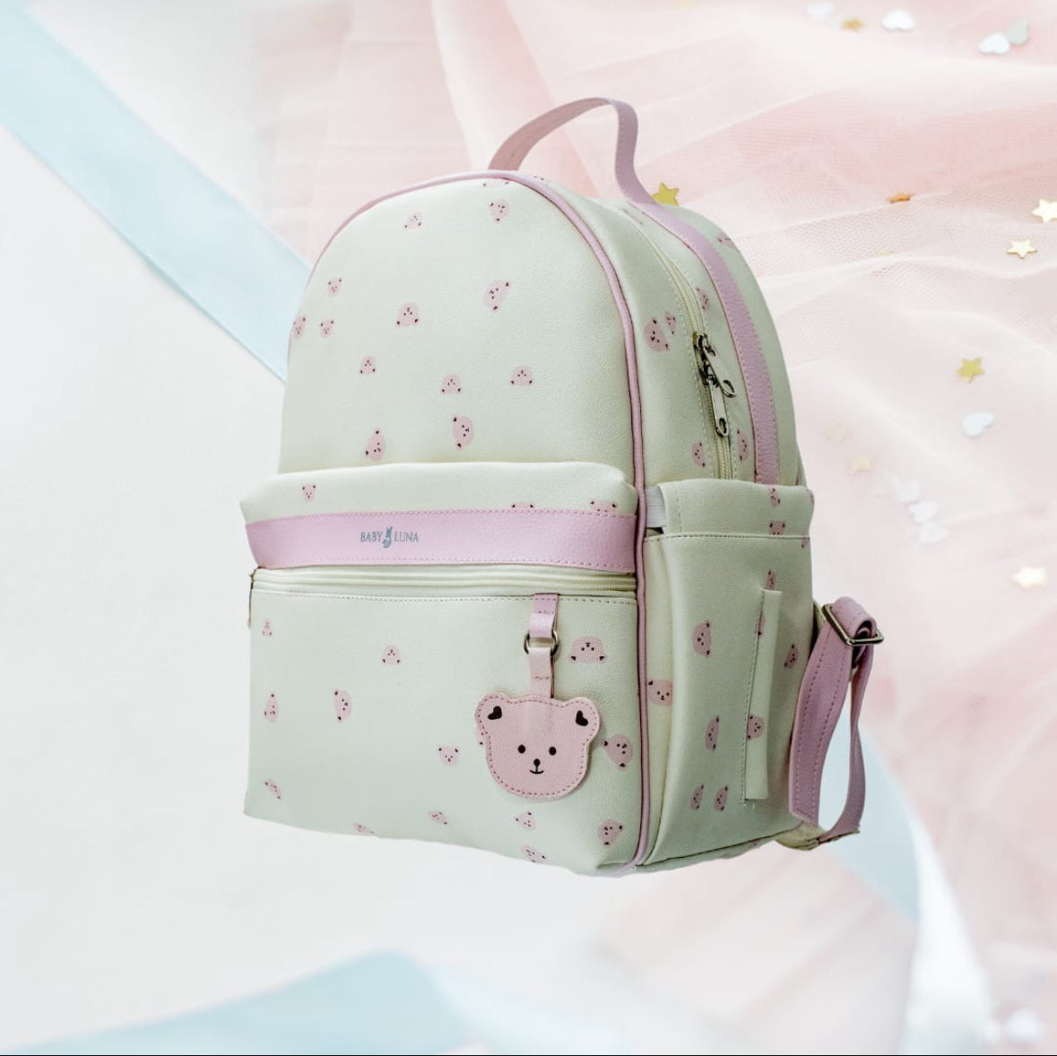 Pañalera Happy Bear En Cuero