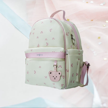 Pañalera Happy Bear En Cuero