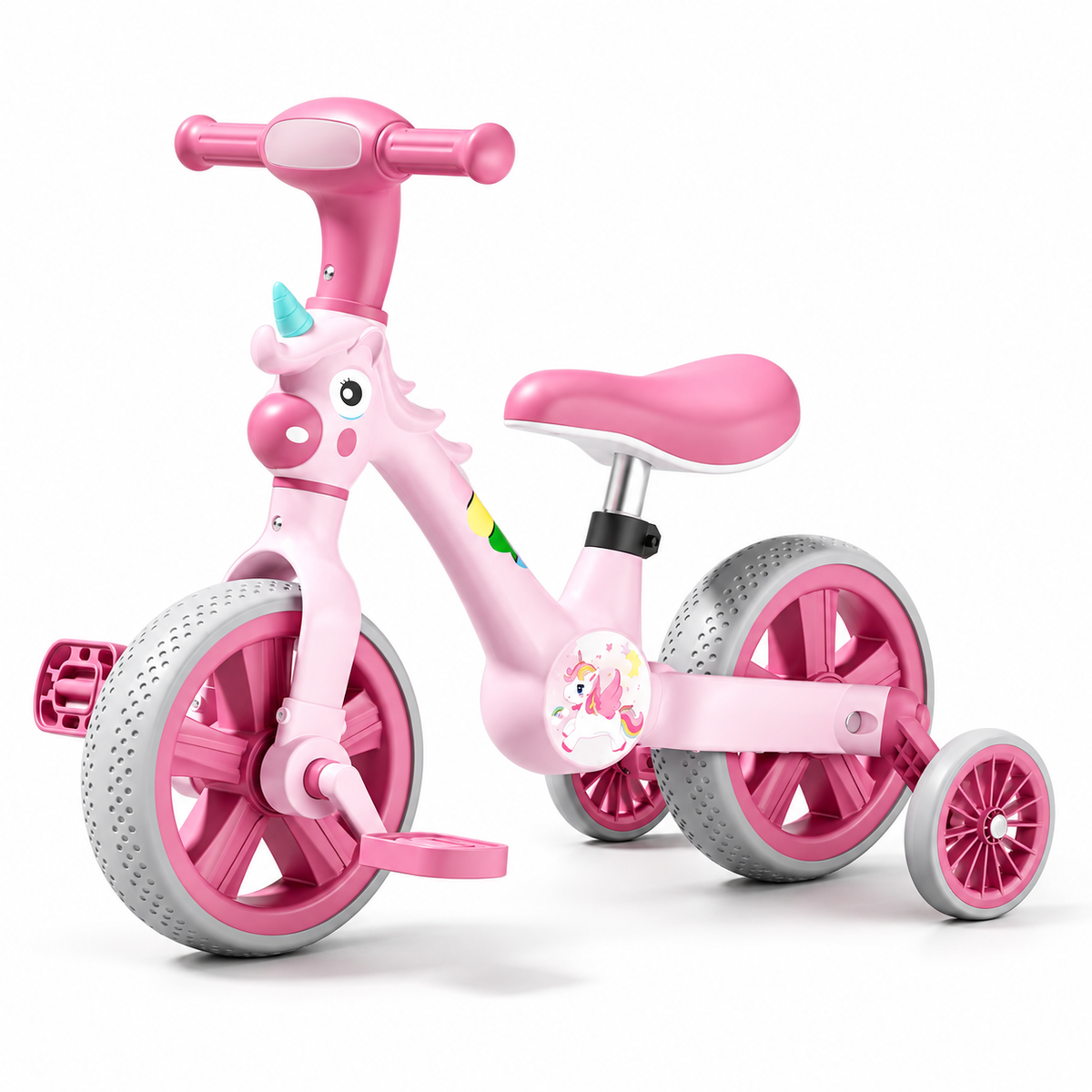 Bicicleta Infantil 3 en 1 con triciclo, modo equilibrio, luces y música