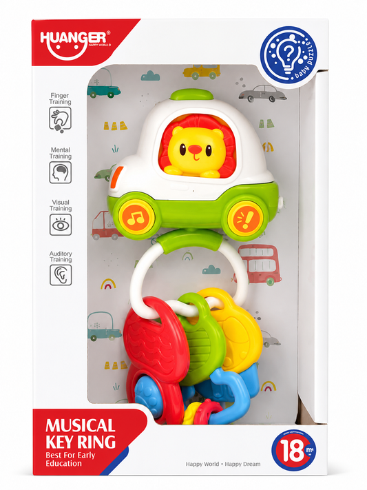 Juguete Musical de Llaves y Auto para Bebés – Sonidos, Colores y Estimulación Temprana