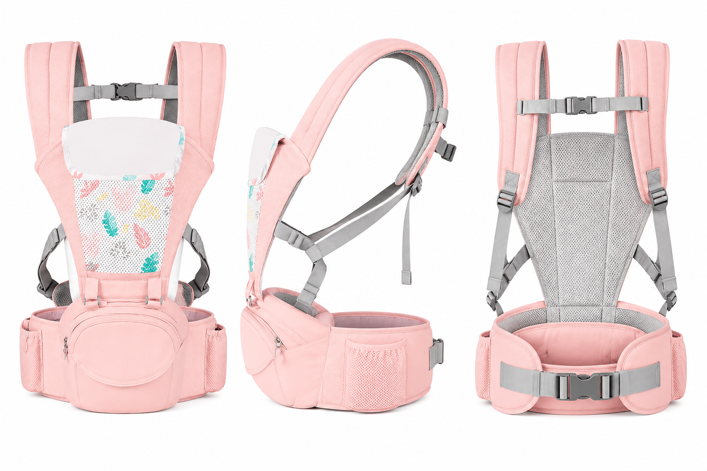 Cargador Ergonómico 6 en 1 Premium con Asiento de Cadera y Almacenamiento- Disney