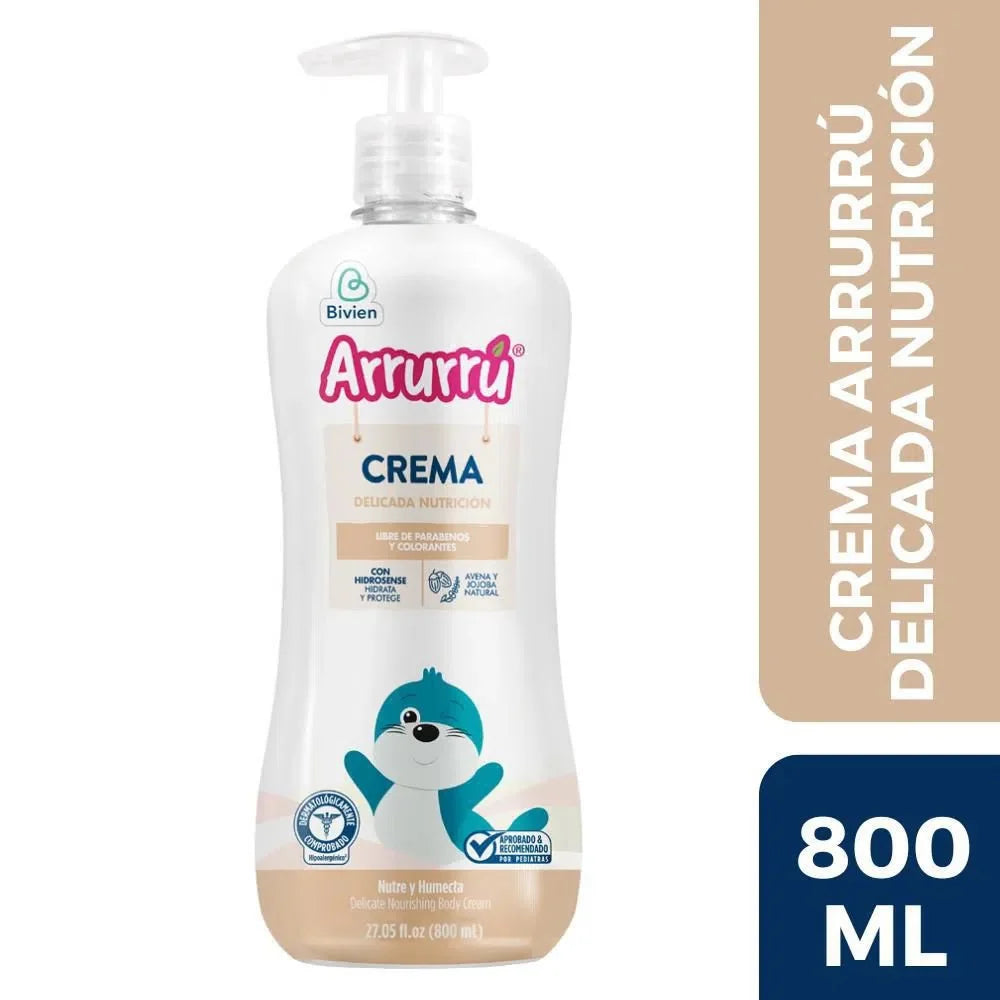 Crema Hidratante Avena x 800 ml Arrurru