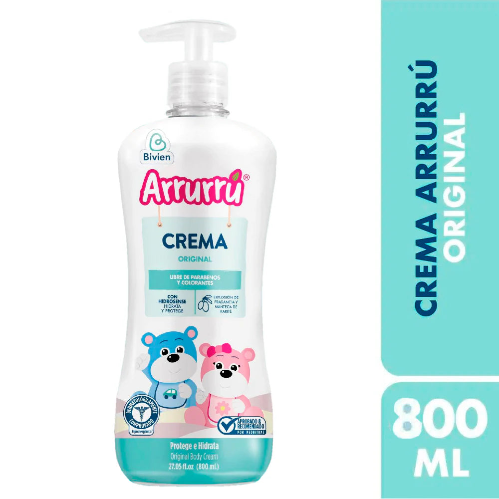 Crema Hidratante Original x 800 ml Arrurru