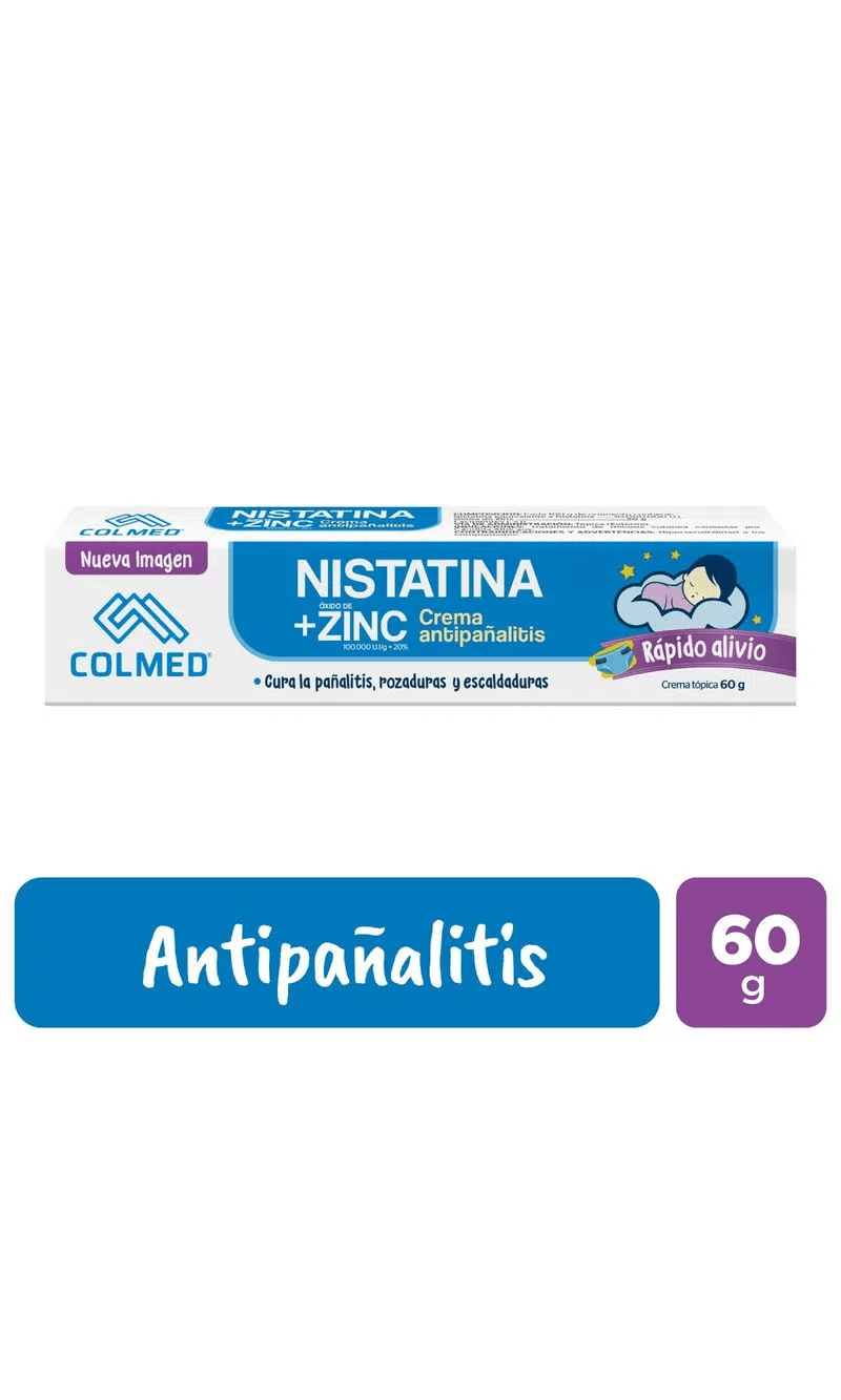 Crema Nistatina + Oxido de Zinc 60 Gr